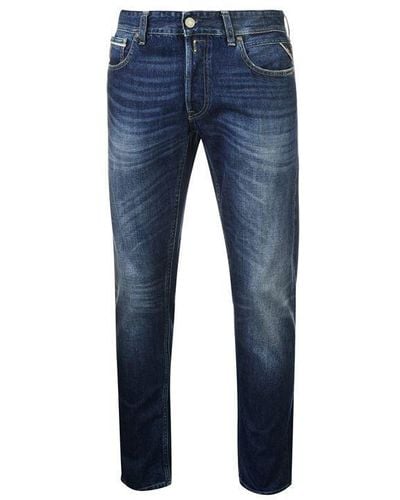 Replay Grover Straigt Jeans - Blue