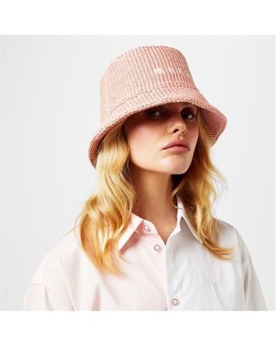 Marni Raffia Bucket Hat - Pink