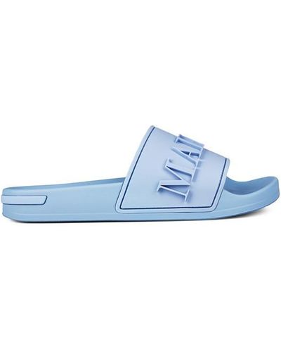 Mallet Embossed Logo Slides - Blue