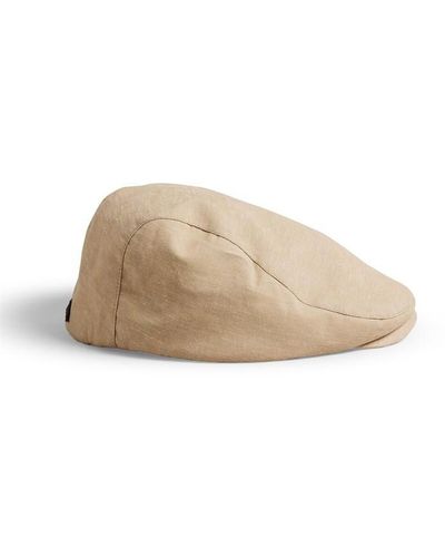 Ted Baker Ted Eastoni Flat Cap Sn99 - Natural