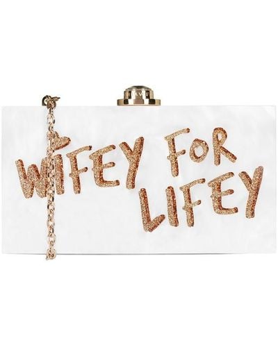 Sophia Webster Cleo Wifey For Lifey Bag - White