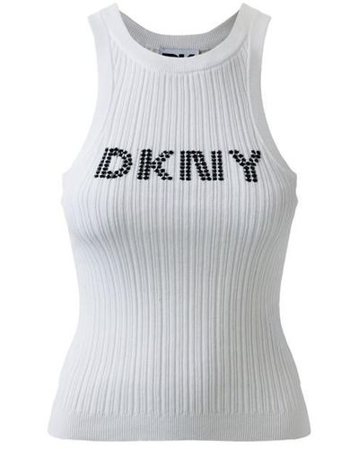 DKNY Knit Tank Ld42 - Grey