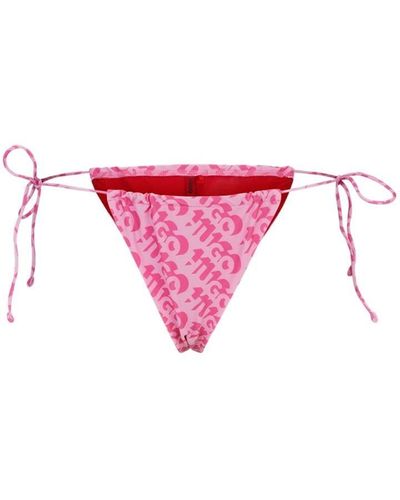 HUGO Tie Bikini Bottoms - Pink