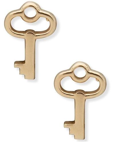 Ralph Lauren Key Stud Earrings - Metallic