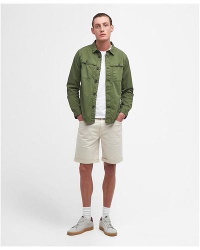 Barbour Twill Shorts - Green