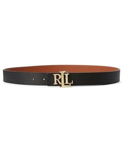 Lauren by Ralph Lauren Reversible Leather Belt - Brown