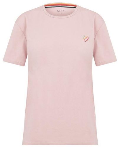 Paul Smith Swirl T Shirt - Pink