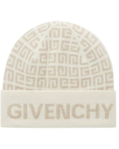 Givenchy 4g Monogram Beanie - Natural