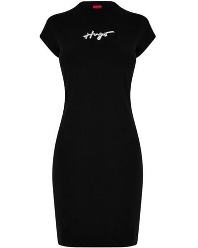 HUGO T Shirt Dress - Black
