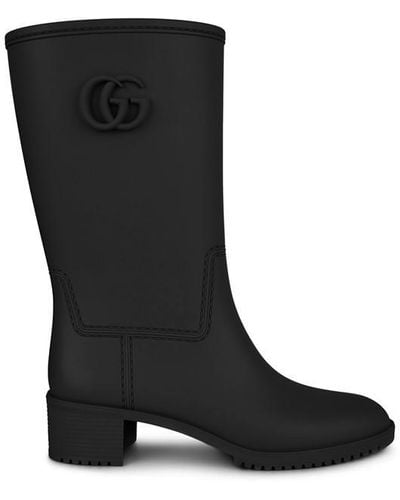 Gucci Rubber Rain Boots - Black