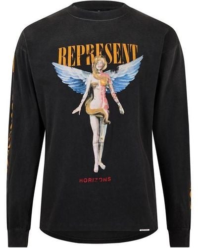 Represent Reborn Long Sleeve T-shirt - Black