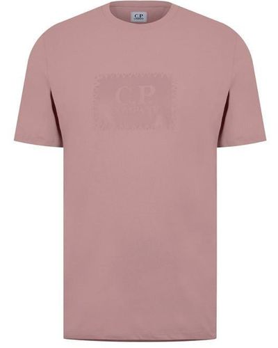 C.P. Company Block Logo T-shirt - Pink