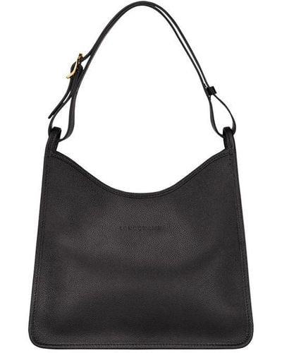 Longchamp Le Foulonne Medium Hobo Bag - Black