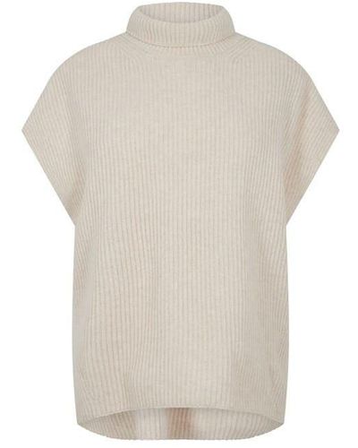 Weekend by Maxmara Mmw Polo Knit Vest Ld42 - White