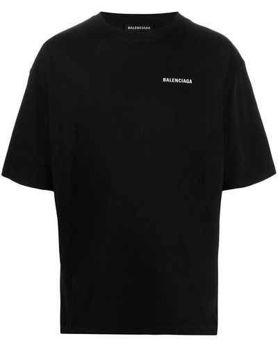 Balenciaga Logo Black Oversized T-shirt