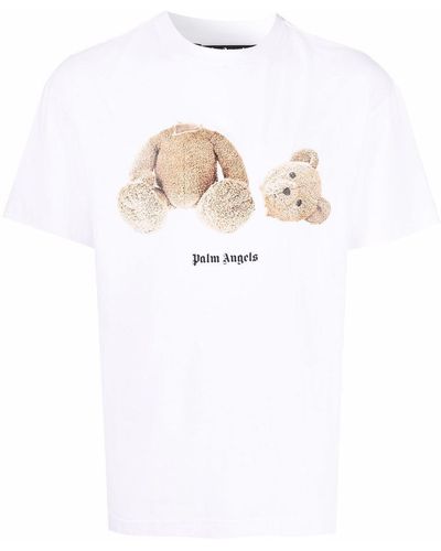 Palm Angels Bear Graphic T-shirt - White