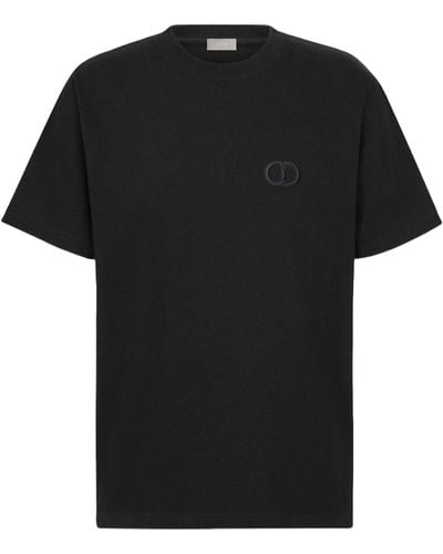 Christian Dior Couture T-Shirt, Relaxed Fit Black Cotton Jersey