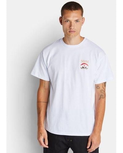 5TATE OF MIND Gentleman Club T-shirts - White