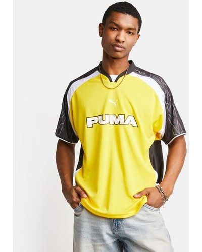 PUMA Football T-shirts - Yellow