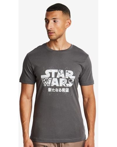 Merchcode Star Wars T-shirts - Grey