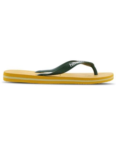 Havaianas Brasil Logo Flip-flops And Sandals - Yellow