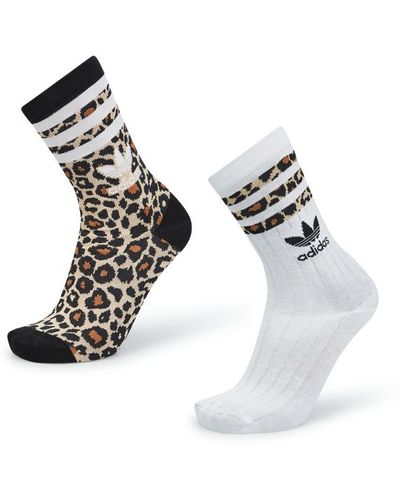 adidas Leopard Crew Sock Socks - Brown