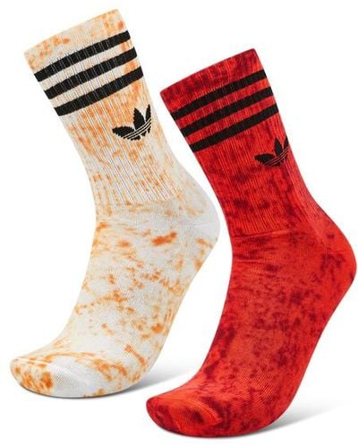 adidas Crew 2 Pack Socks - Red