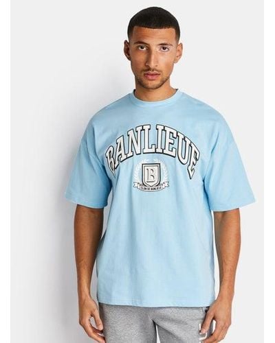 Banlieue B+ Crest T-shirts - Blauw