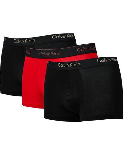 Calvin Klein Trunk 3 Pack - Rot