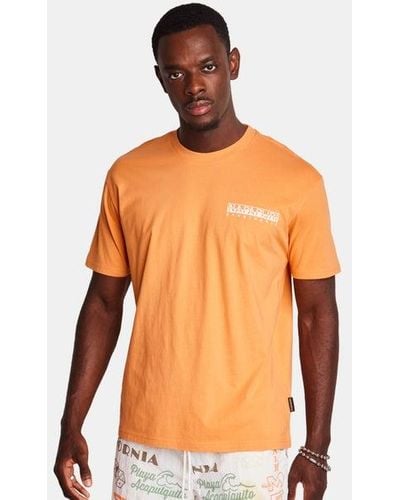 Napapijri Theo T-shirts - Oranje