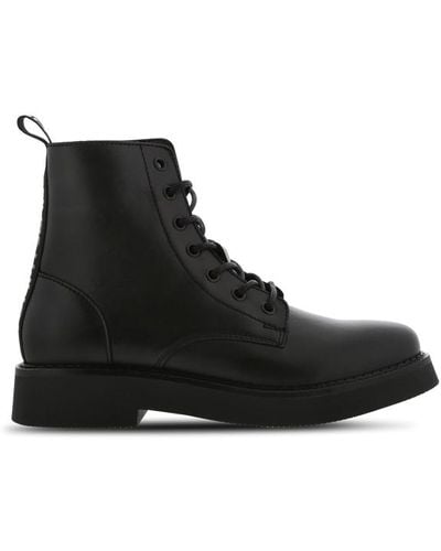 Tommy Hilfiger Lace Up Flat Shoes - Black