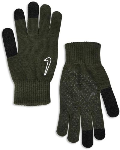 Nike Knitted Tech And Grip Gloves - Verde