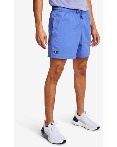 Under Armour Crinkel Woven Volley Shorts - Blue