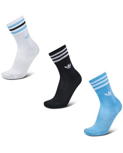 adidas Crew Sock 3 Pack - Blau
