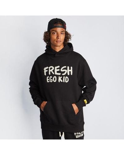 Fresh Ego Kid Bel Air Boucle Hoodies - Black