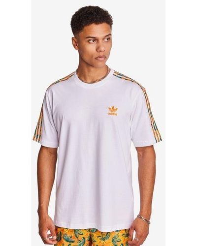 adidas Summer Trefoils T-Shirts - Blanc