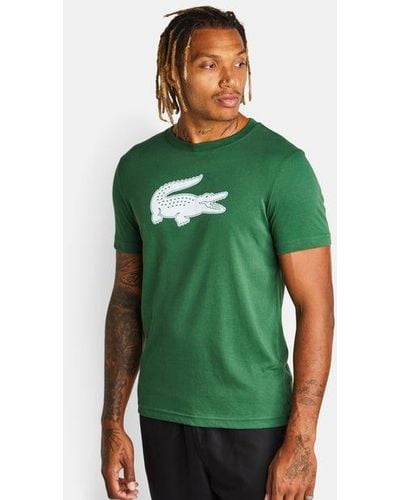 Lacoste Big Croc Logo Camisetas - Verde