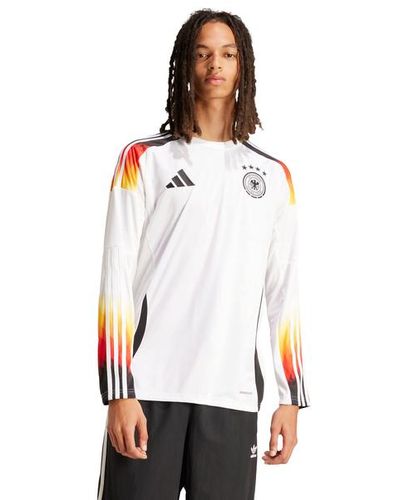 adidas Germany 24 Long Sleeve Home Jerseys/Replicas - Blanco