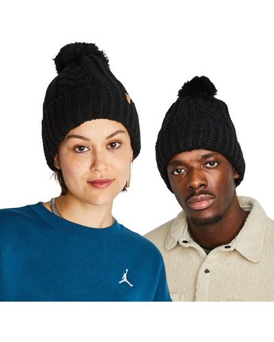 Timberland Logo Knitted Hats & Beanies - Blue