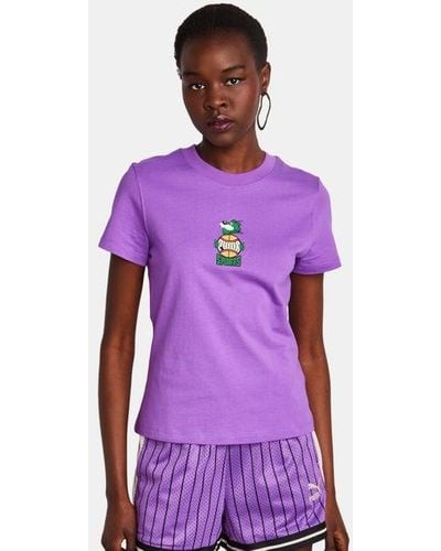 PUMA Fanbase T-shirts - Purple