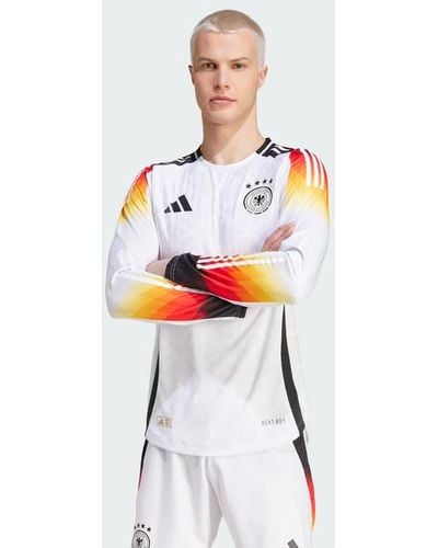 adidas Germany 24 Long Sleeve Home Authentic - Bianco