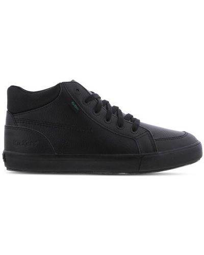 Kickers Tovni Hi Leather Shoes - Black