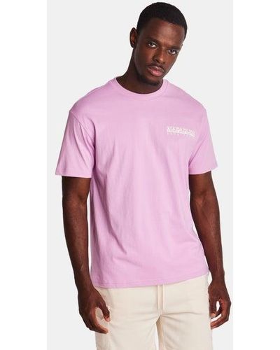 Napapijri Theo T-shirts - Pink