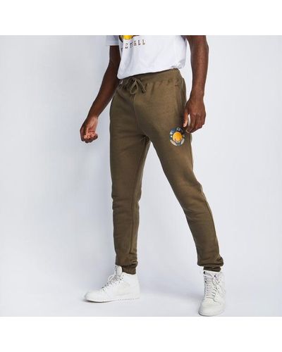 Mitchell & Ness Retro Varsity Warriors Pantalones - Verde