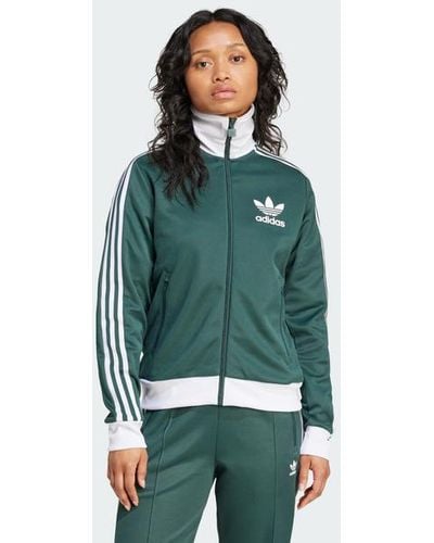 adidas Beckenbauer Vestes Zippees - Vert