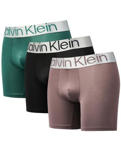 Calvin Klein Boxer Brief 3 Pack Ropa interior - Verde