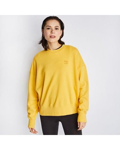 PUMA Infuse Sweatshirts - Yellow