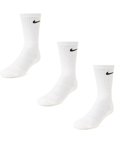 Nike Crew Sock 3 Pack Calcetines - Blanco