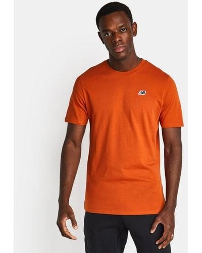 New Balance Small Logo Camisetas - Naranja