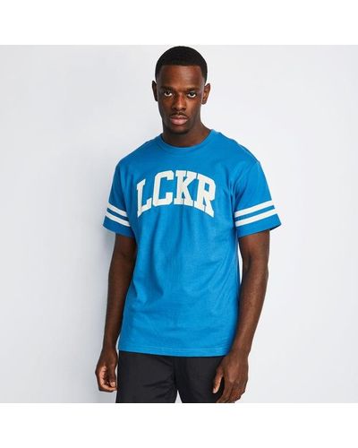 LCKR Retro T-Shirts - Bleu